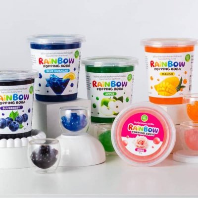 ไข่มุกป๊อป เรนโบว์ป๊อปปิ้งรสมะม่วง ตราทีอีเอ 907 กรัม