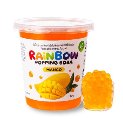ไข่มุกป๊อป เรนโบว์ป๊อปปิ้งรสมะม่วง ตราทีอีเอ 907 กรัม