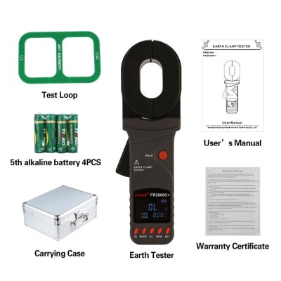 FUZRR แคลมป์มิเตอร์วัดความต้านทานดิน Earth Clamp Meter รุ่น FR2000C+