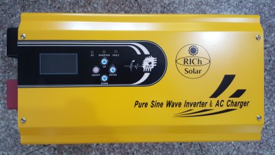 เครื่องแปลงไฟ อินเวอร์เตอร์ ไฮบริด RICh Pure Sine Wave Inverter GI-3000W/24V