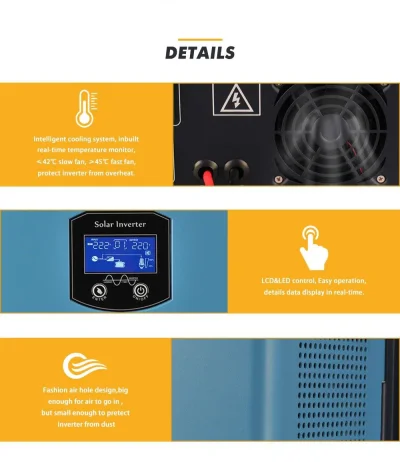 เครื่องแปลงไฟ อินเวอร์เตอร์ ไฮบริด RICh Pure Sine Wave Inverter HI-500W/12V