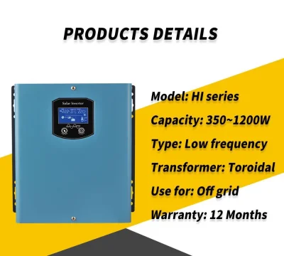 เครื่องแปลงไฟ อินเวอร์เตอร์ ไฮบริด RICh Pure Sine Wave Inverter HI-500W/12V