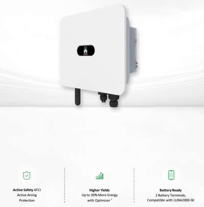 โซล่าอินเวอร์เตอร์ Huawei SUN2000-15K-MB0 รับประกัน 10 ปี ผ่าน MEA และ PEA