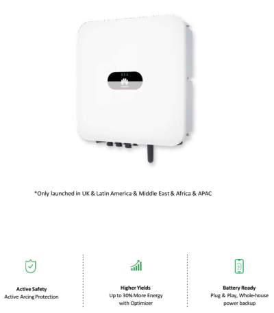 โซล่าอินเวอร์เตอร์ กริดไทอินเวอร์เตอร์ Huawei SUN2000-5KTL-L1 ผ่าน MEA และ PEA