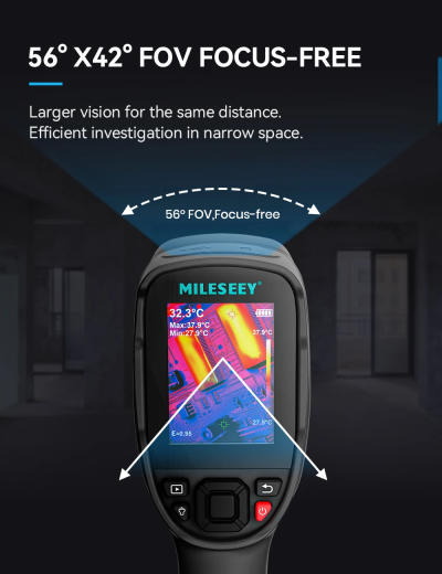 Mileseey TR256B กล้องถ่ายภาพความร้อน (Thermal Imager Camera) ความละเอียดภาพ 256 x 192 Pixel