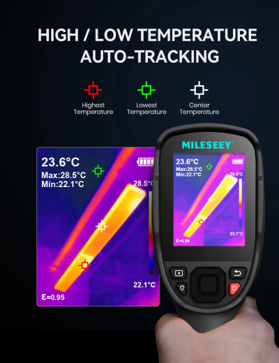 Mileseey TR256B กล้องถ่ายภาพความร้อน (Thermal Imager Camera) ความละเอียดภาพ 256 x 192 Pixel