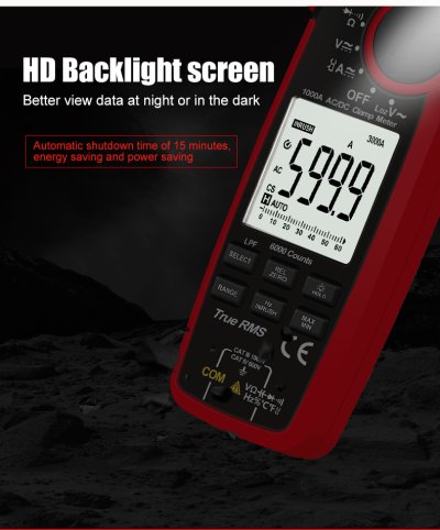แคลมป์มิเตอร์ Uni-T UT207B - True RMS AC/DC Clamp Meter 1000A 1000V