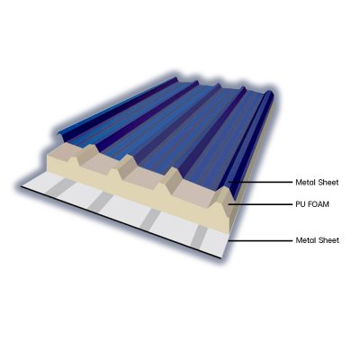 โฟมกันความร้อนบนพื้นผิวเมทัลชีท W24-760 PU โฟมกันความร้อนบนพื้นผิวเมทัลชีท W24-760 PU