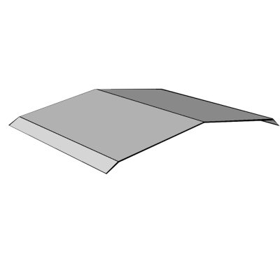 Flashing แผ่นปิดครอบจั่ว (Ridge Capping) TYPE 1 Flashing แผ่นปิดครอบจั่ว (Ridge Capping) TYPE 1