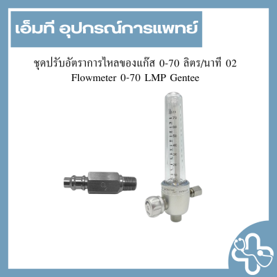 ชุดปรับอัตราการไหลของแก๊ส 0-70 ลิตร/นาที 02 Flowmeter 0-70 LMP Gentee