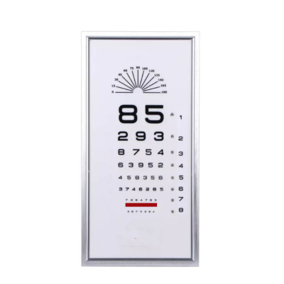 กล่องไฟตรวจสายตา ตัวเลข 85  อ่านระยะ 6 เมตร