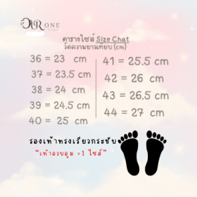 รองเท้าแตะ : รุ่นเข็มขัดเดี่ยว ไซส์ 36-45