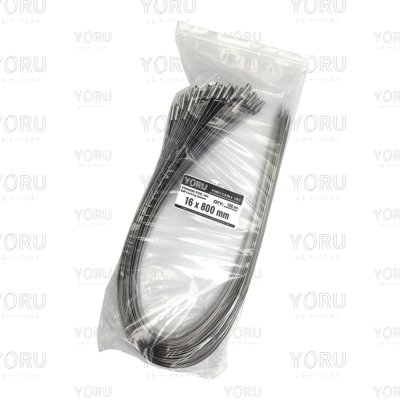 เคเบิ้ลไทร์ สแตนเลส 304 ความยาว 32 นิ้ว x กว้าง 16 มิลลิเมตร แบบมาตรฐาน (แพ็คใหญ่ 100 เส้น/แพ็ค)