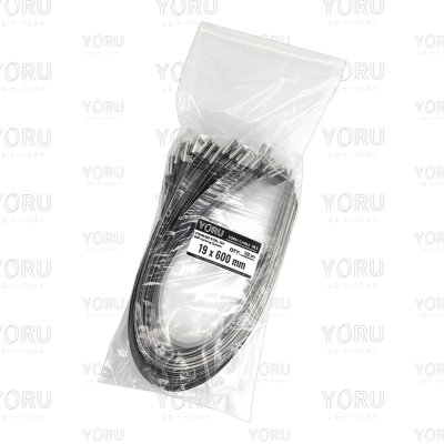 เคเบิ้ลไทร์ สแตนเลส 304 ความยาว 24 นิ้ว x กว้าง 19 มิลลิเมตร แบบมาตรฐาน (แพ็คใหญ่ 100 เส้น/แพ็ค)