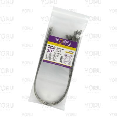 เคเบิ้ลไทร์ สแตนเลส 304 ความยาว 20 นิ้ว x กว้าง 4.6 มิลลิเมตร แบบมาตรฐาน (แพ็คปลีก 30 เส้น/แพ็ค)