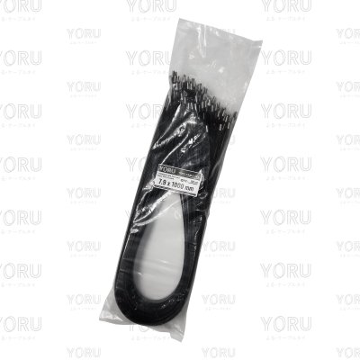 เคเบิ้ลไทร์ สแตนเลส 304 สีดำ เคลือบ PVC ยาว 40 นิ้ว x กว้าง 7.9 มิลลิเมตร (แพ็คใหญ่ 100 เส้น/แพ็ค)