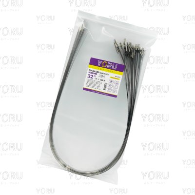 เคเบิ้ลไทร์ สแตนเลส 304 ความยาว 32 นิ้ว x กว้าง 9 มิลลิเมตร แบบมาตรฐาน (แพ็คปลีก 30 เส้น/แพ็ค)