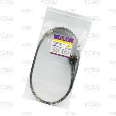 เคเบิ้ลไทร์ สแตนเลส 304 ความยาว 36 นิ้ว x กว้าง 9 มิลลิเมตร แบบมาตรฐาน (แพ็คปลีก 30 เส้น/แพ็ค)