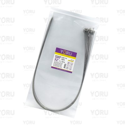 เคเบิ้ลไทร์ สแตนเลส 304 ความยาว 32 นิ้ว x กว้าง 4.6 มิลลิเมตร แบบมาตรฐาน (แพ็คปลีก 30 เส้น/แพ็ค)