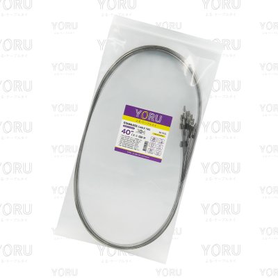 เคเบิ้ลไทร์ สแตนเลส 304 ความยาว 40 นิ้ว x กว้าง 4.6 มิลลิเมตร แบบมาตรฐาน (แพ็คปลีก 30 เส้น/แพ็ค)