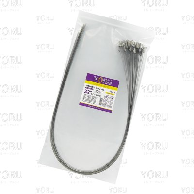 เคเบิ้ลไทร์ สแตนเลส 304 ความยาว 32 นิ้ว x กว้าง 7.9 มิลลิเมตร แบบมาตรฐาน (แพ็คปลีก 30 เส้น/แพ็ค)