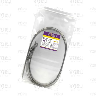 เคเบิ้ลไทร์ สแตนเลส 304 ความยาว 36 นิ้ว x กว้าง 7.9 มิลลิเมตร แบบมาตรฐาน (แพ็คปลีก 30 เส้น/แพ็ค)