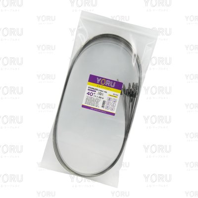 เคเบิ้ลไทร์ สแตนเลส 304 ความยาว 40 นิ้ว x กว้าง 7.9 มิลลิเมตร แบบมาตรฐาน (แพ็คปลีก 30 เส้น/แพ็ค)