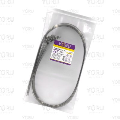 เคเบิ้ลไทร์ สแตนเลส 304 ความยาว 44 นิ้ว x กว้าง 7.9 มิลลิเมตร แบบมาตรฐาน (แพ็คปลีก 30 เส้น/แพ็ค)