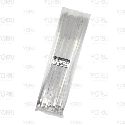 เคเบิ้ลไทร์ สแตนเลส 304 ความยาว 20 นิ้ว x กว้าง 7.9 มิลลิเมตร แบบมาตรฐาน (แพ็คใหญ่ 100 เส้น/แพ็ค)