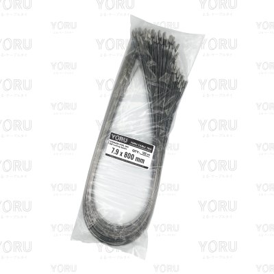 เคเบิ้ลไทร์ สแตนเลส 304 ความยาว 32 นิ้ว x กว้าง 7.9 มิลลิเมตร แบบมาตรฐาน (แพ็คใหญ่ 100 เส้น/แพ็ค)