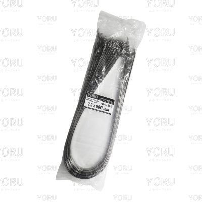 เคเบิ้ลไทร์ สแตนเลส 304 ความยาว 36 นิ้ว x กว้าง 7.9 มิลลิเมตร แบบมาตรฐาน (แพ็คใหญ่ 100 เส้น/แพ็ค)