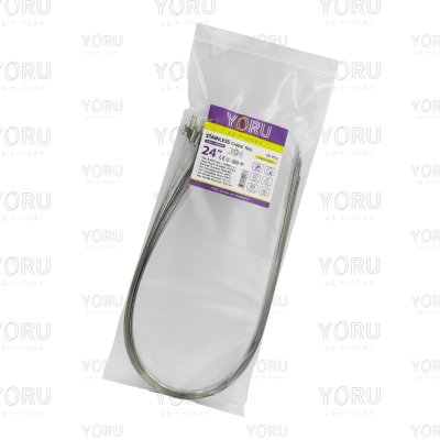 เคเบิ้ลไทร์ สแตนเลส 304 ความยาว 24 นิ้ว x กว้าง 9 มิลลิเมตร แบบมาตรฐาน (แพ็คปลีก 30 เส้น/แพ็ค)