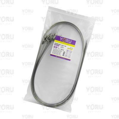 เคเบิ้ลไทร์ สแตนเลส 304 ความยาว 59 นิ้ว x กว้าง 9 มิลลิเมตร แบบมาตรฐาน (แพ็คปลีก 30 เส้น/แพ็ค)
