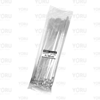 เคเบิ้ลไทร์ สแตนเลส 304 ความยาว 16 นิ้ว x กว้าง 9 มิลลิเมตร แบบมาตรฐาน (แพ็คใหญ่ 100 เส้น/แพ็ค)