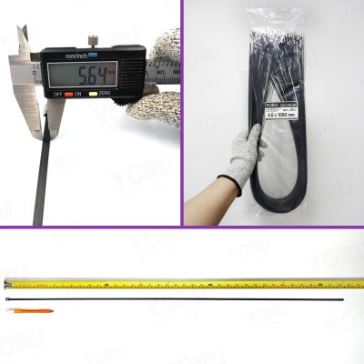 เคเบิ้ลไทร์ สแตนเลส 304 สีดำ เคลือบ PVC ยาว 40 นิ้ว x กว้าง 4.6 มิลลิเมตร (แพ็คใหญ่ 100 เส้น/แพ็ค)
