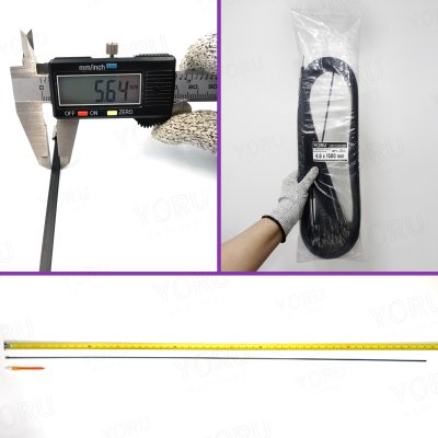 เคเบิ้ลไทร์ สแตนเลส 304 สีดำ เคลือบ PVC ยาว 59 นิ้ว x กว้าง 4.6 มิลลิเมตร (แพ็คใหญ่ 100 เส้น/แพ็ค)