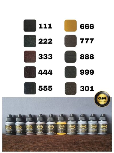 GM สีสักคิ้ว M111-M999,M301-M303,M306-M307 เชื้อน้ำ 15ml