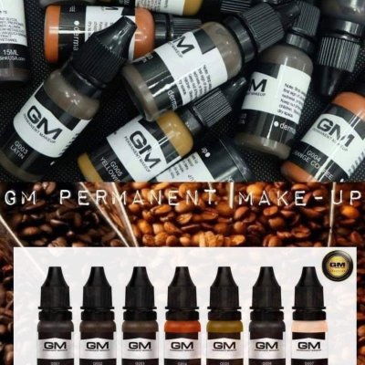 สีสักคิ้ว GM สำหรับสักลายเส้นหรือ Microblading 15ml