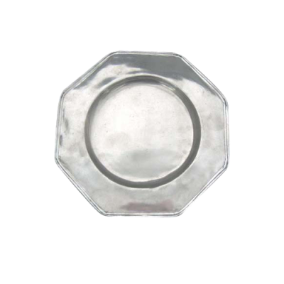 Pewter Octagon Plate_30 cms.