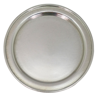 Pewter Round Coaster 11 cms.