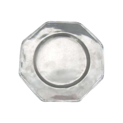 Pewter Octagon Plate_32 cms.