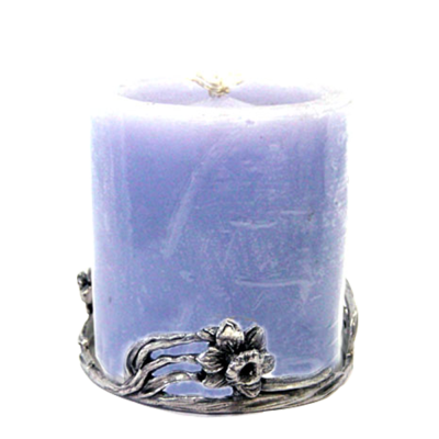Pewter Candle Holder_FLOWER