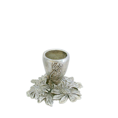 Pewter Candle Stick/ Flower