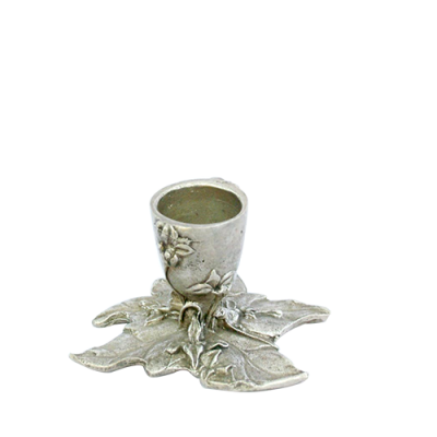 Pewter Candle Stick/ Flower