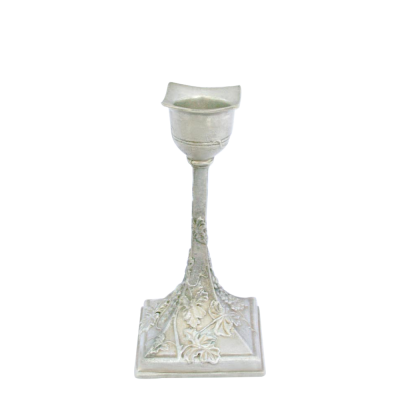 Pewter Candle Stick/ Grape leave