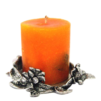 Pewter Candle Holder_FLOWER
