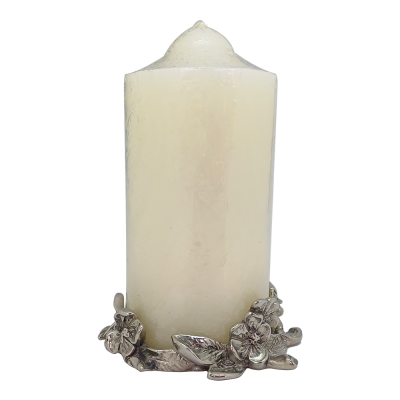 Pewter Candle Holder_FLOWER
