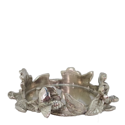 Pewter Candle Holder_FLOWER