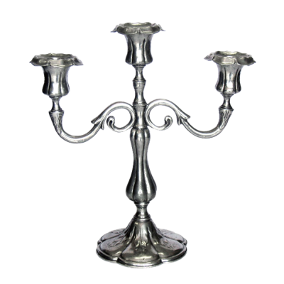 Pewter Candleholder 3 lights