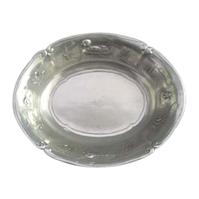 Pewter Oval Bowl 30 cms._Duck